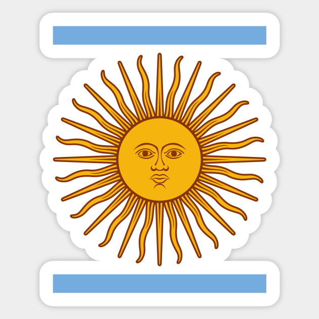 Argentina Sun of May Sticker by MhyrArt